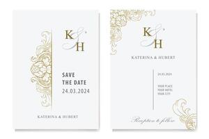 The Blooms Greenery Floral Foliage Ornament Corner Text Separator Elegance Frame for Invitations vector