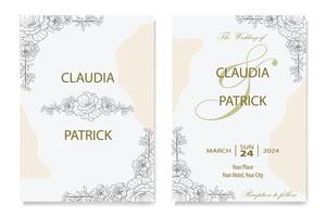 The Blooms Greenery Floral Foliage Ornament Corner Text Separator Elegance Frame for Invitations vector