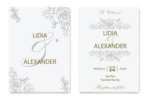 The Blooms Greenery Floral Foliage Ornament Corner Text Separator Elegance Frame for Invitations vector