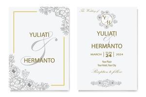 The Blooms Greenery Floral Foliage Ornament Corner Text Separator Elegance Frame for Invitations vector