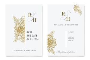 The Blooms Greenery Floral Foliage Ornament Corner Text Separator Elegance Frame for Invitations vector