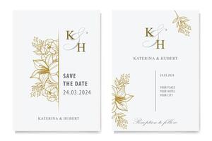 The Blooms Greenery Floral Foliage Ornament Corner Text Separator Elegance Frame for Invitations vector