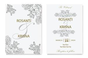 The Blooms Greenery Floral Foliage Ornament Corner Text Separator Elegance Frame for Invitations vector