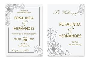 The Blooms Greenery Floral Foliage Ornament Corner Text Separator Elegance Frame for Invitations vector