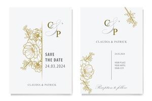 The Blooms Greenery Floral Foliage Ornament Corner Text Separator Elegance Frame for Invitations vector