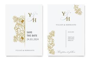 The Blooms Greenery Floral Foliage Ornament Corner Text Separator Elegance Frame for Invitations vector