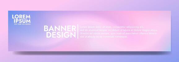 Gradient blurred banner in shades of pink and blue. Ideal for web banners, social media posts, or any design project that requires a calming backdrop vector
