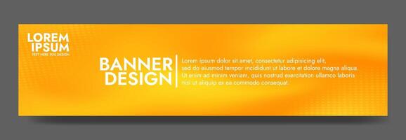 Gradient blurred banner in shades of yellow. Ideal for web banners, social media posts, or any design project that requires a calming backdrop vector