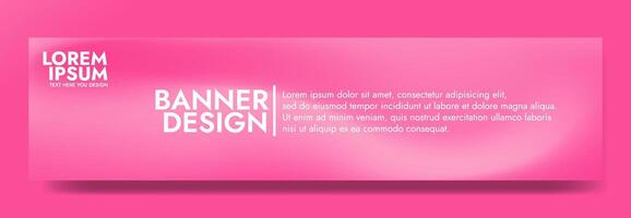 Gradient blurred banner in shades of pink. Ideal for web banners, social media posts, or any design project that requires a calming backdrop vector