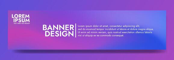 Gradient blurred banner in shades of purple and blue. Ideal for web banners, social media posts, or any design project that requires a calming backdrop vector