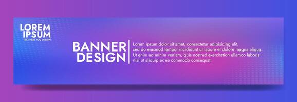 Gradient blurred banner in shades of purple and blue. Ideal for web banners, social media posts, or any design project that requires a calming backdrop vector