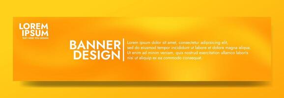 Gradient blurred banner in shades of yellow. Ideal for web banners, social media posts, or any design project that requires a calming backdrop vector