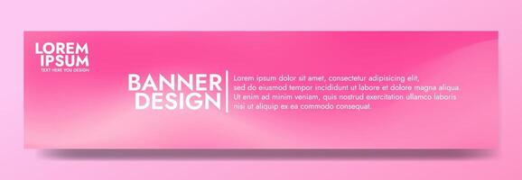 Gradient blurred banner in shades of pink. Ideal for web banners, social media posts, or any design project that requires a calming backdrop vector