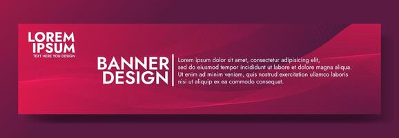 A red abstract banner with a wave pattern. It is ideal for creating eye catching headers, promotional banners, and graphic elements with a modern and dynamic look. vector