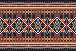 Bright color geometric ethnic pattern traditional abstract tribal vector