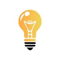 light bulb icon art vector