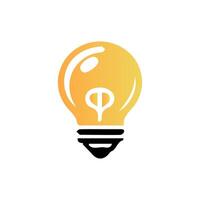 light bulb icon art vector