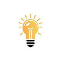 light bulb icon art vector