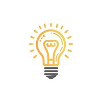 light bulb icon art vector