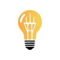 light bulb icon art vector
