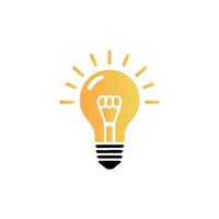 light bulb icon art vector