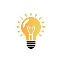 light bulb icon art vector