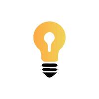 light bulb icon art vector