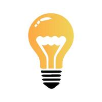 light bulb icon art vector