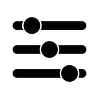 Adjustment icon. Icon for volume and other setting. vector
