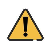 Warning or caution sign. Virus. Exclamation mark icon. vector