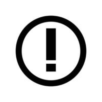 Exclamation mark icon. Warnings and alerts. vector