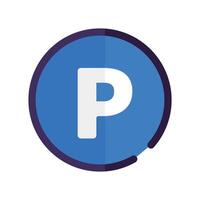Parking sign icon. Parking lot icon. vector