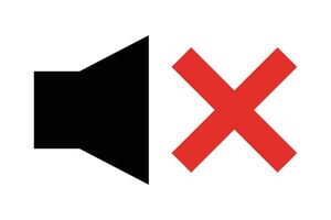 Voice off icon. Sound off icon. Mute icon. vector