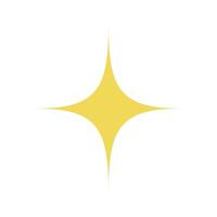 The mark of glitter. An icon representing brilliance or luster. vector
