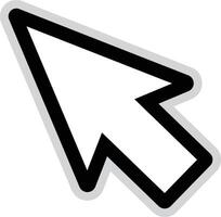 Mouse cursor icon with an edge vector