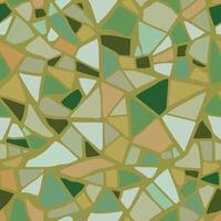 Texture of terrazzo flooring. Tile with pebbles and stone. Abstract light green mosaic, seamless pattern vector