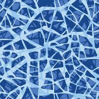 Texture of terrazzo floor. Tile with crack pebbles and broken stone. Abstract blue pattern. Trencadis mosaic. Ceramic tiles glued together from pieces. vector