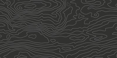 Wood grain black texture. Seamless wooden pattern. Abstract line background. Tree fiber vector