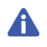Triangular information sign. Navigate and guide. vector