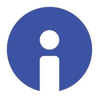 Round icons for information. Guides and explanations. vector