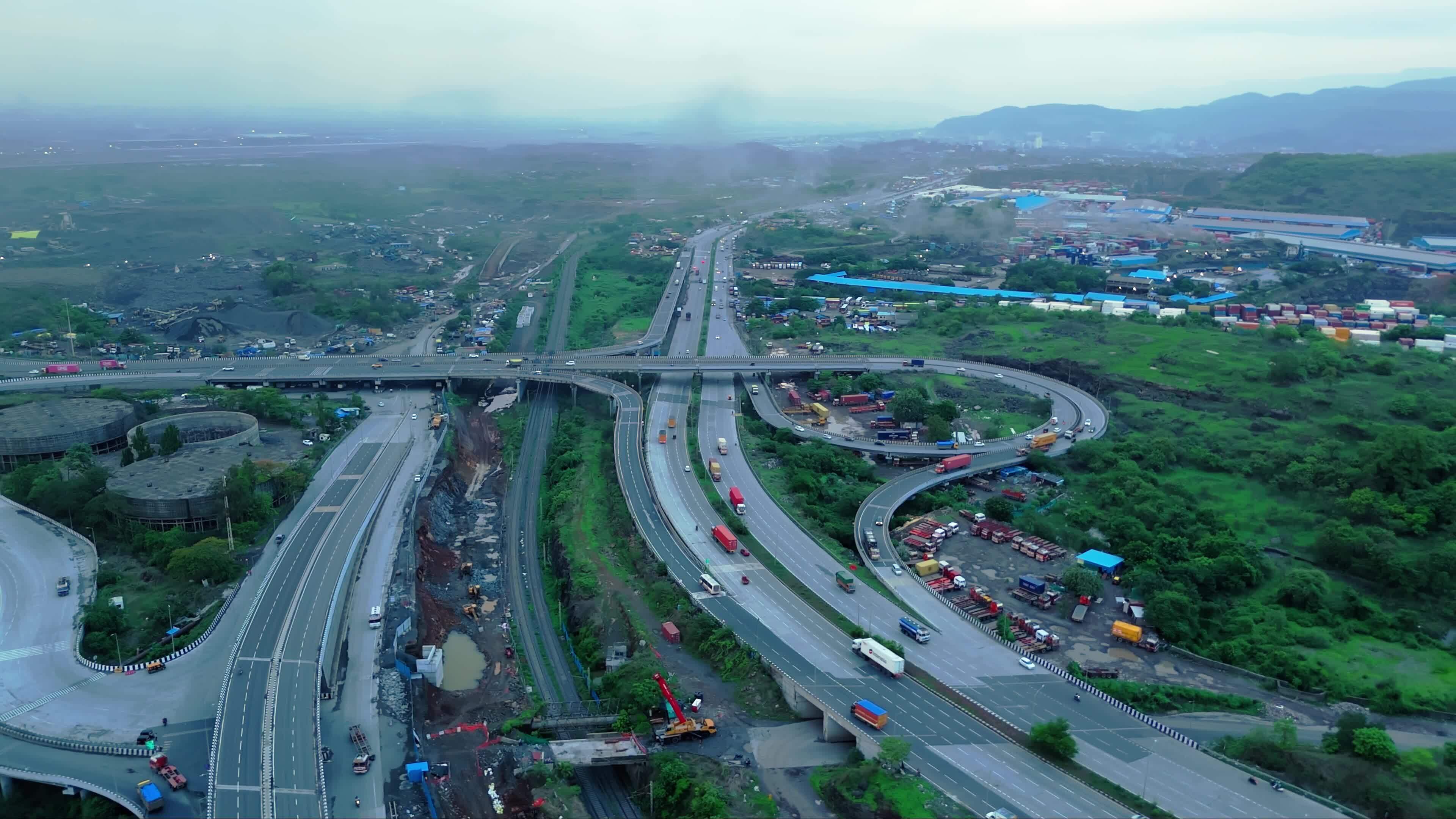 Massive Fire Truck Deployment On City Overpasses Today - zj4554k