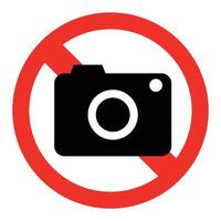 Stop and camera icon vector