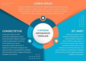 Infographic Template with 3 Options vector