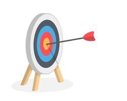 Target with Arrow vector