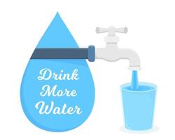 Drink More Water vector