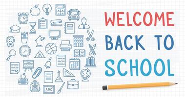 Back to School Background vector