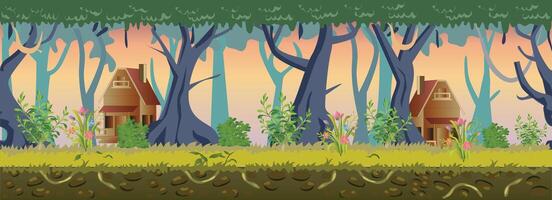 Forest Game Background vector