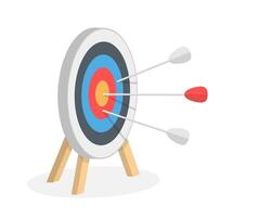 Target with Arrows vector