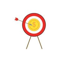 Business coin. arrow. free space for text. wallpaper. vector