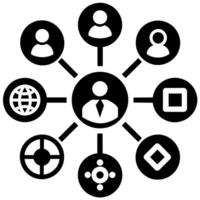 a set of Connections icon, Connections icon set, various style set pack vector
